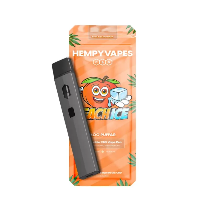 CBD vape - Peach Ice CBD vape engångs 1ml
