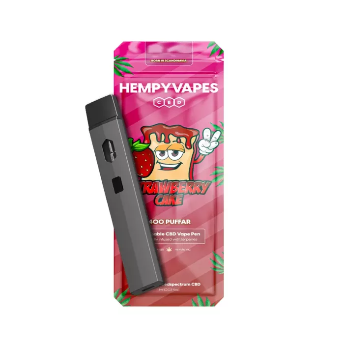 CBD vape - Strawberry Cake CBD engångs vape 1ml
